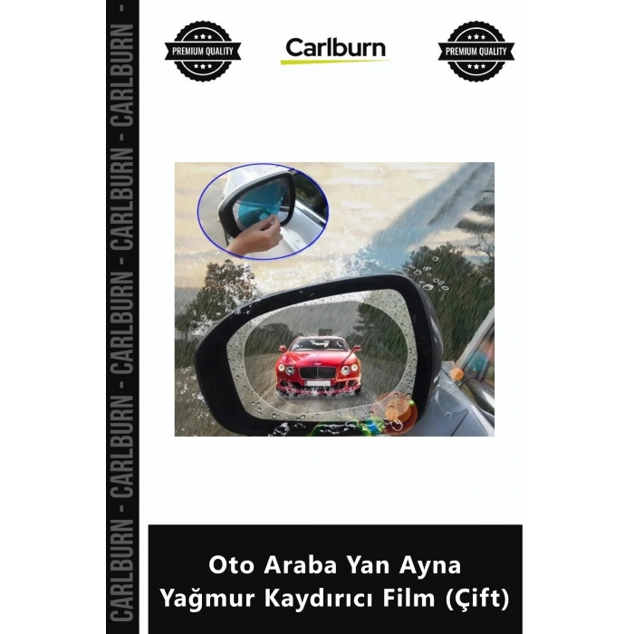 Özel Üretim Nano Hidrofilik Su İtici Buğu Önleyici Oto Araba Yan Ayna Yağmur Kaydırıcı Film Çift