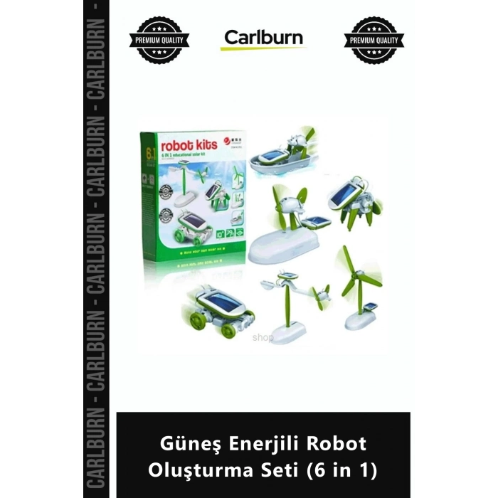 Özel Üretim STEM Robotik Kodlama Solar Kit Deney Seti Güneş Enerjili Robot Oluşturma Seti 6 in 1
