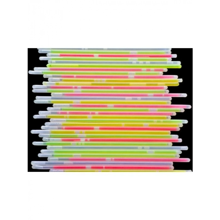 Özel Üretim Glow Stick Parti Konser Eğlence Kamp Düğün Kırılan Neon Renkli Fosforlu Çubuk 15 Li Pake