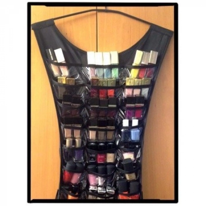 Özel Üretim Little Black Dress Askılı Mücevher Kolye Küpe Düzenleyici Elbise Şeklinde Takı Organizer