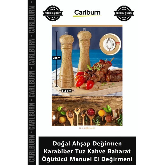 Özel Üretim Şık Ayarlı Doğal Ahşap ğirmen Karabiber Tuz Kahve Baharat Öğütücü Manuel El ğirmeni