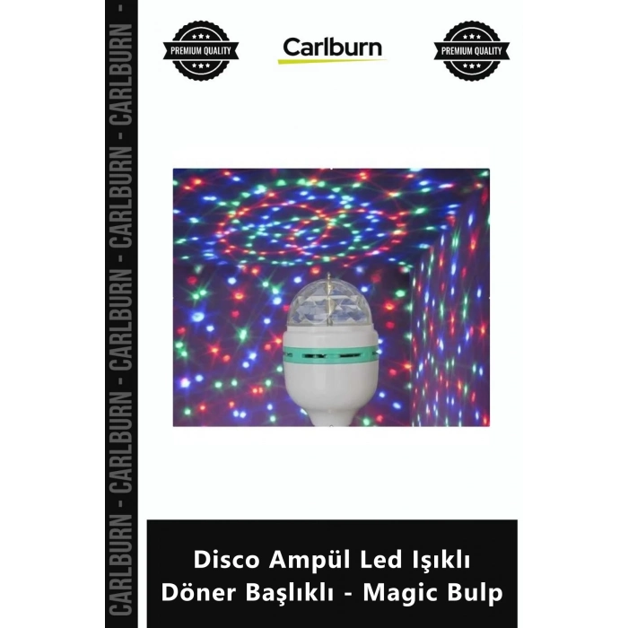 Özel Üretim RGB Renkli Parti Eğlence Aydınlatma Disco Ampül Led Işıklı Döner Başlıklı Magic Bulp
