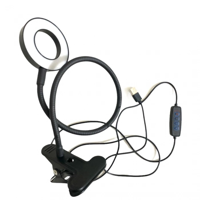 Özel Üretim Mandallı USB Led Kitap Okuma Gece Çalışma Esnek Metal Gövde Çok Fonksiyonlu Akrobat Masa