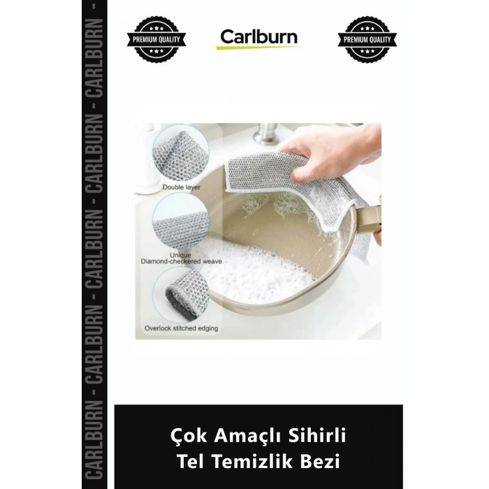 #TemizlikBezi Islak Kuru Metal Tel Çizmez İnatçı Leke Çıkarıcı Çok Amaçlı Sihirli Tel Temizlik Bezi