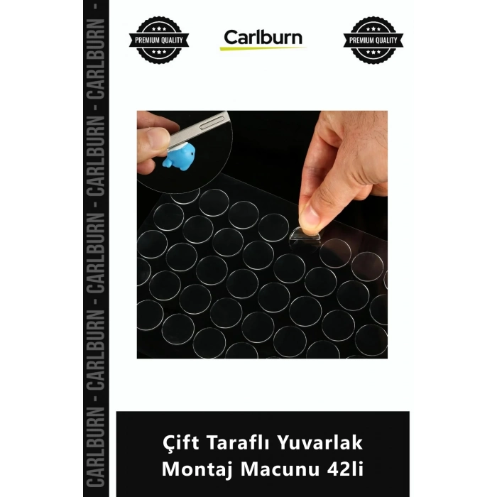Özel Üretim Nano Şeffaf Yapışkanlı Güçlü Akrilik Nokta Çift Taraflı Yuvarlak Montaj Macunu 42li