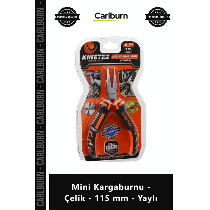 Özel Üretim Hassas Elektronik Hobi Atölye Tamirat Sağlam Mini Kargaburnu Çelik 115 mm Yaylı
