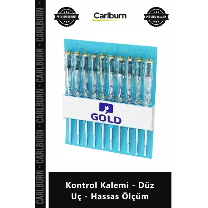 Özel Üretim LED Işıklı Klemens Çelik Uç 110V 250V Priz Şeffaf Kontrol Kalemi Düz Uç Hassas Ölçüm