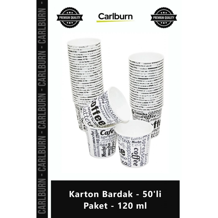Özel Üretim Kaliteli Sızdırmaz Sıcak Soğuk İçecek Espresso 4 oz Karton Bardak 50li Paket 120 ml