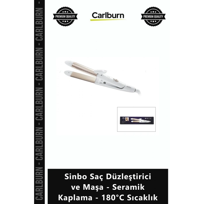 Özel Üretim SHD 1730 Hızlı Sinbo Saç Düzleştirici Maşa Seramik Kaplama 180°C Sıcaklık