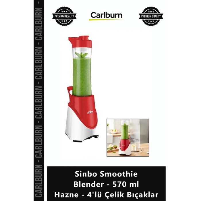Özel Üretim şisel Güçlü Karıştırıcı Sinbo Smoothie Blender 570 ml Hazne 4lü Çelik Bıçaklar