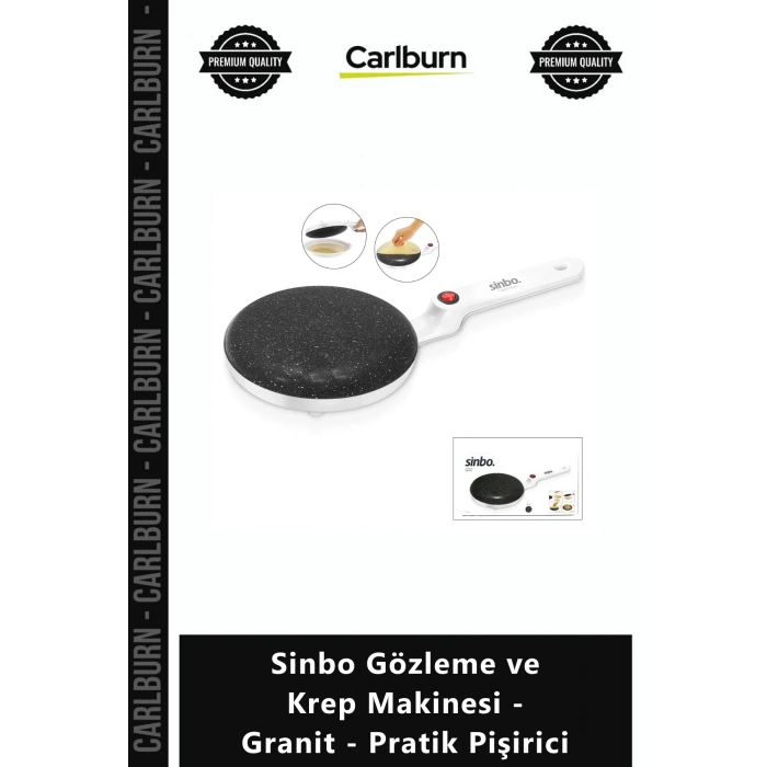 Özel Üretim Hızlı Isınan Mutfak Gereçleri Sinbo Gözleme Krep Makinesi Granit Pratik Pişirici