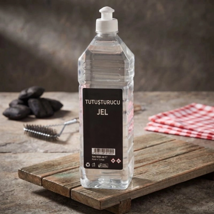 Özel Üretim Saf Temiz Çok Amaçlı Kokusuz Jel Yakıt Dumansız Şömine Barbekü Yakacağı 1 Litre