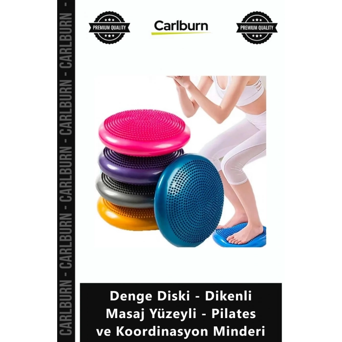 Özel Üretim Fitness Core Kas Denge Diski Dikenli Masaj Yüzeyli Pilates Koordinasyon Minderi