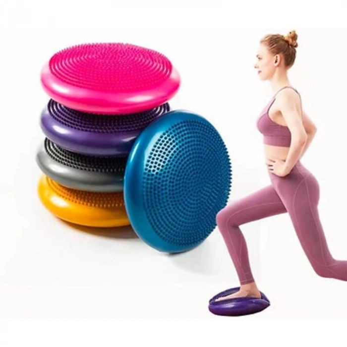 Özel Üretim Fitness Core Kas Denge Diski Dikenli Masaj Yüzeyli Pilates Koordinasyon Minderi