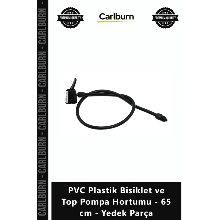 Özel Üretim Dayanıklı Esnek Siyah PVC Plastik Bisiklet Top Pompa Hortumu 65 cm Yedek Parça