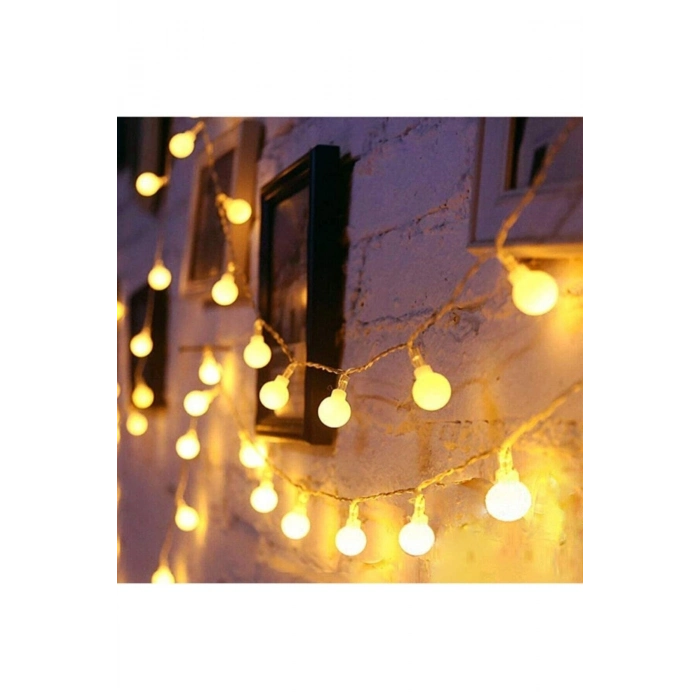 Özel Üretim Dekoratif Şık Ambiyans Aydınlatma Pilli Led 5 Metre 28 Led Pilli Gün Işığı Mini Top Led