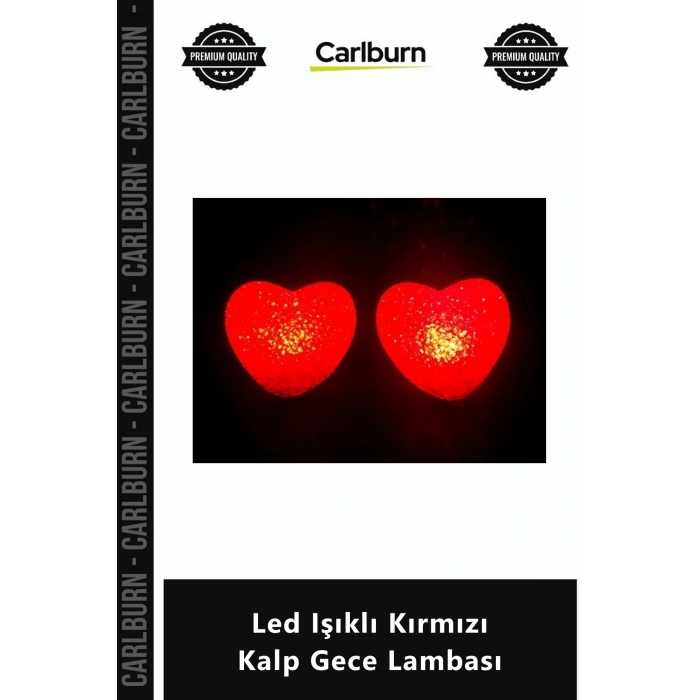 Özel Üretim Dekoratif Pilli Masaüstü Estetik Romantik Kaliteli Led Işıklı Kırmızı Kalp Gece Lambası