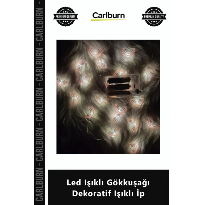 Özel Üretim 3 Metre 20 Li Pilli Duvar Süsü Oda Aydınlatma Ambiyans Led Işıklı Gökkuşağı Dekoratif Iş
