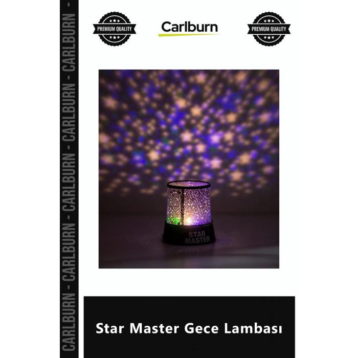 Özel Üretim Yıldızlı Gökyüzü Projeksiyonlu Dekoratif Çocuk Odası USB Pilli Star Master Gece Lambası