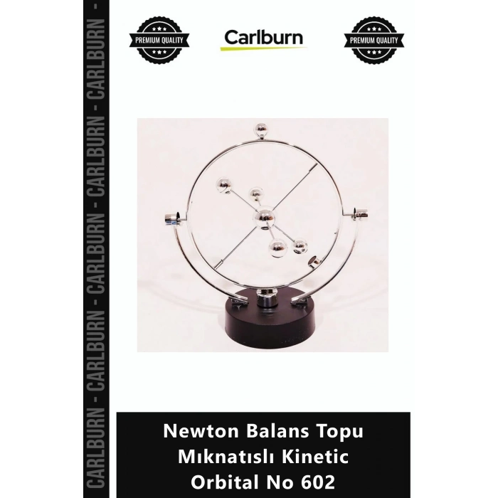 Özel Üretim Dekoratif Hareketli Masaüstü Ofis Newton Balans Topu Mıknatıslı Kinetic Orbital No 602