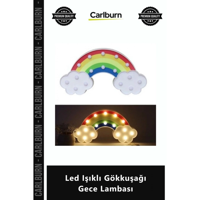 Özel Üretim Dekoratif Gün Işığı Pilli Duvar Tipi Masaüstü Portatif Led Işıklı Gökkuşağı Gece Lambası