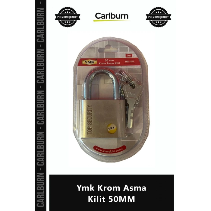 Özel Üretim Sertleştirilmiş Kanca Katı Metal Silindir Disk Mekanizmalı Ymk Krom Asma Kilit 50MM