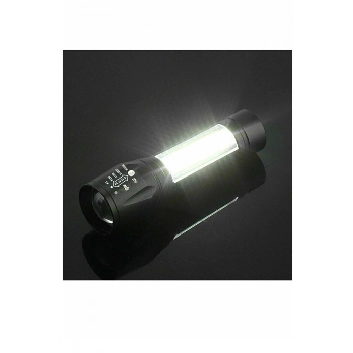 Özel Üretim Alüminyum Taktik Zoom Ultra Güçlü Usb Şarjlı El Feneri Kutulu Kamp Feneri Avcılık Feneri