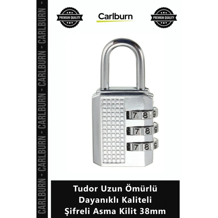 Özel Üretim Güvenlik Emniyet Çelik Gövde Tudor Uzun Ömürlü Dayanıklı Kaliteli Şifreli Asma Kilit 38m