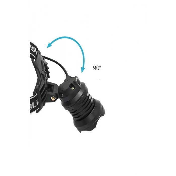 Özel Üretim Zoomlu Ps8090 10000 Lümen Xhp90 Led Şarj Edilebilir Güçlü Profesyonel Kafa Lambası