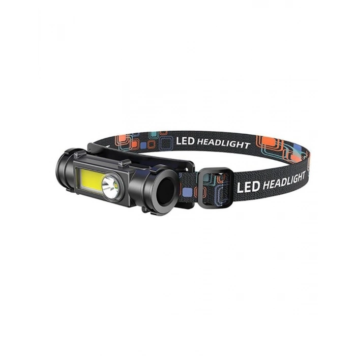 Özel Üretim Siyah ABS PS211 Şarjlı Mıknatıslı Lityum Lion Pilli Cob Led Kafa Lambası Çalışma Lambası