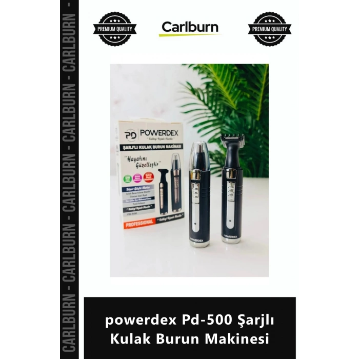 Özel Üretim ğişebilir Başlıklı Hassas Tıraş Ense Favori powerdex Pd500 Şarjlı Kulak Burun Makinesi