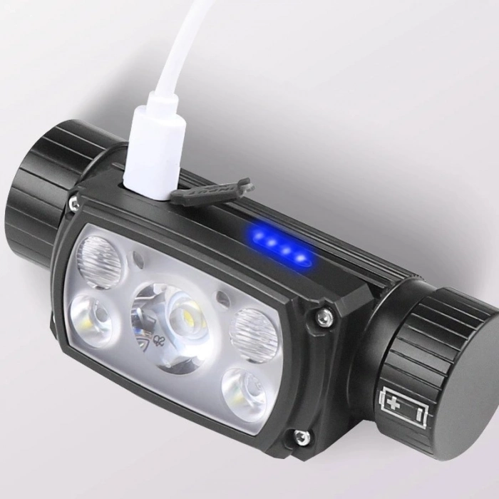 Özel Üretim PeakStar PS200 XHP50+ 2XPE+2 LED 180 Derece Ayarlanabilir Mıknatıslı Sensörlü Su Geçirme