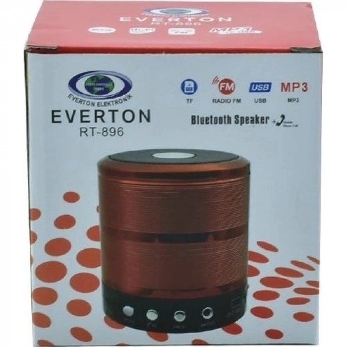Özel Üretim Şarjlı Radyo Portatif Güçlü Bass Hoparlör Everton RT896 BluetoothUsbSd Ses Bombası