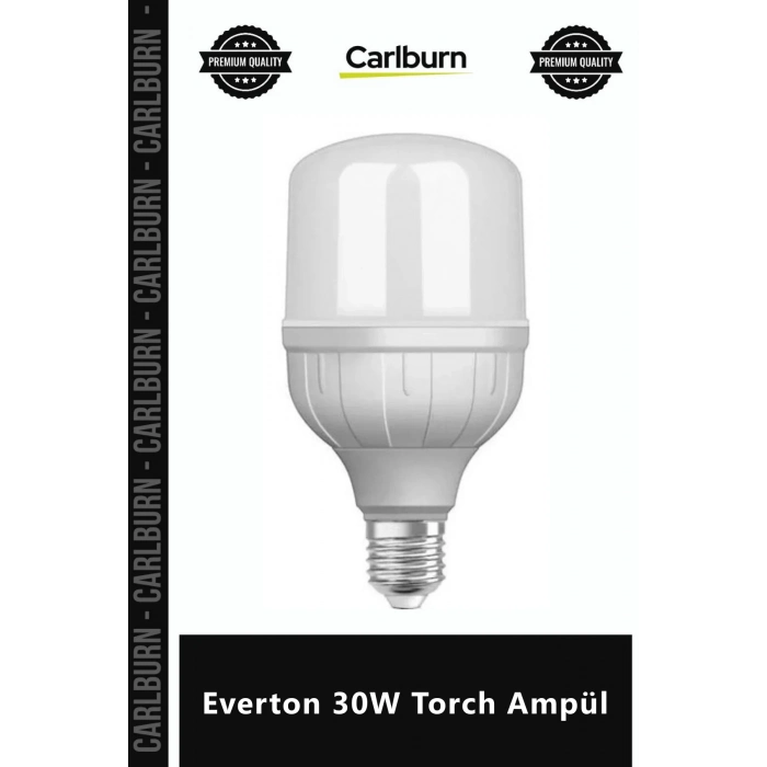 Özel Üretim Tasarruflu LED Beyaz Işık E27 Duy Yüksek Lümen Güçlü Performans Everton 30W Torch Ampül
