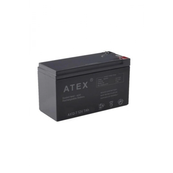 Özel Üretim Yüksek Performanslı Uzun Ömürlü Dayanıklı VRLA Bakımsız Tip ATEX 12 V 7 AH KURU AKÜ