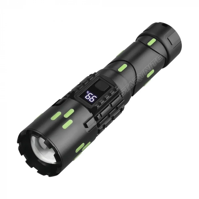 Özel Üretim 20W LED Telescopic Zoom TypeC Şarjlı Su Geçirmez 213 Model Profesyonel Şarjlı El Feneri