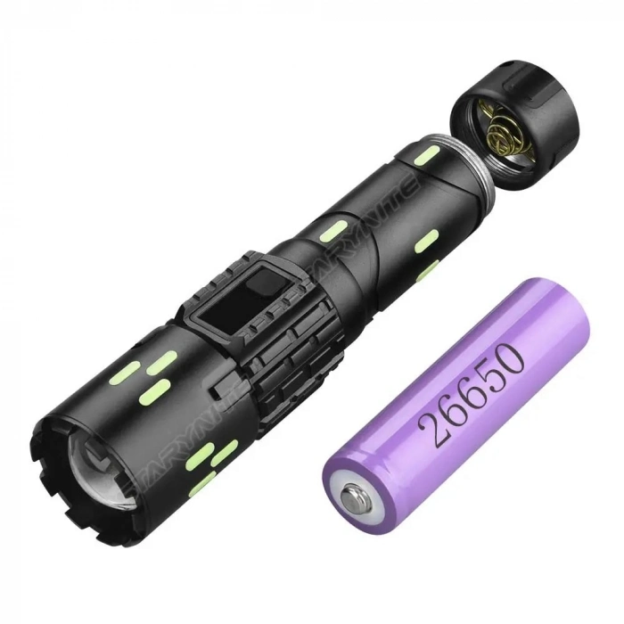 Özel Üretim 20W LED Telescopic Zoom TypeC Şarjlı Su Geçirmez 213 Model Profesyonel Şarjlı El Feneri
