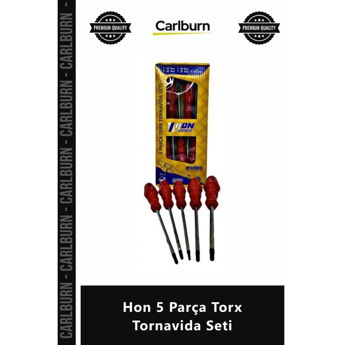Özel Üretim Profesyonel Dayanıklı Çelik T15 T20 T25 T30 T40 Takım Hon 5 Parça Torx Tornavida Seti