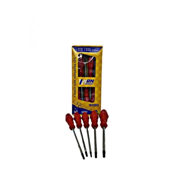 Özel Üretim Profesyonel Dayanıklı Çelik T15 T20 T25 T30 T40 Takım Hon 5 Parça Torx Tornavida Seti