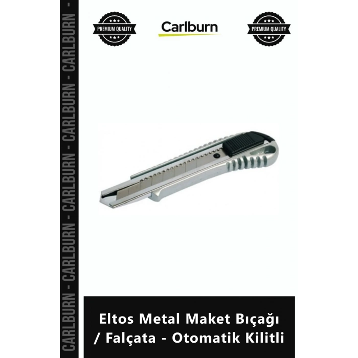 Özel Üretim Profesyonel Dayanıklı Keskin Gövdeli Eltos Metal Maket Bıçağı Falçata Otomatik Kilitli