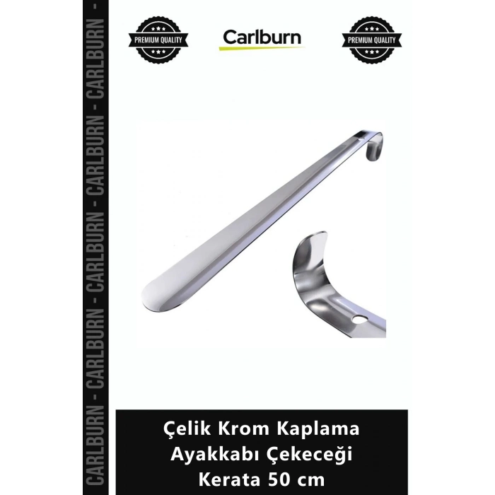 Özel Üretim Metal Sağlam Yerli İmalat Eğilmez Lüks Çelik Krom Kaplama Ayakkabı Çekeceği Kerata 50 cm