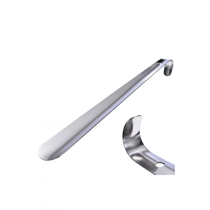 Özel Üretim Metal Sağlam Yerli İmalat Eğilmez Lüks Çelik Krom Kaplama Ayakkabı Çekeceği Kerata 50 cm