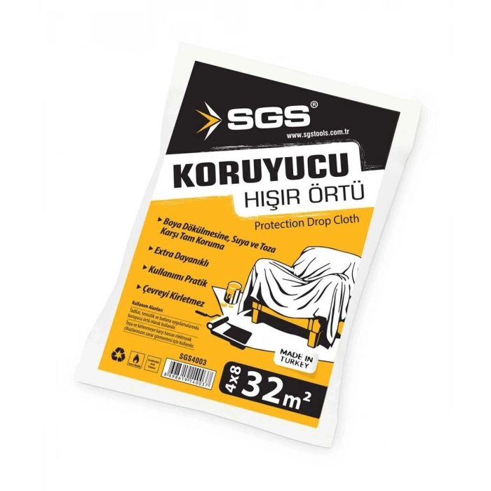 Özel Üretim Boya Badana Eşya Koruma Toz Engelleyici Şeffaf Pratik Dayanıklı 32M2 KORUYUCU HIŞIR ÖRTÜ