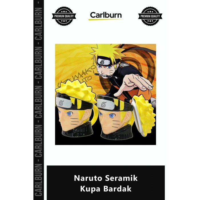 Özel Üretim 3D Tasarım Kaliteli Hediye Koleksiyonluk Ergonomik Şık Tasarımlı Naruto Seramik Kupa Bar
