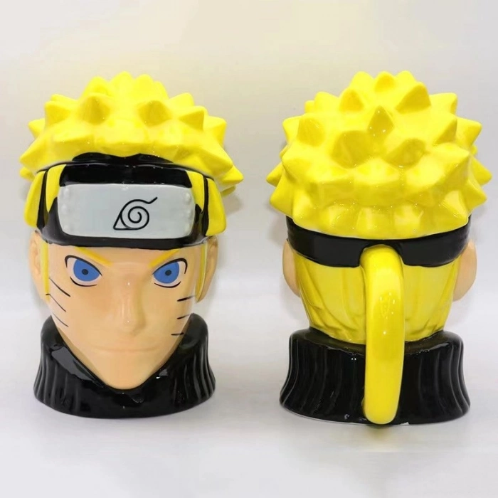 Özel Üretim 3D Tasarım Kaliteli Hediye Koleksiyonluk Ergonomik Şık Tasarımlı Naruto Seramik Kupa Bar