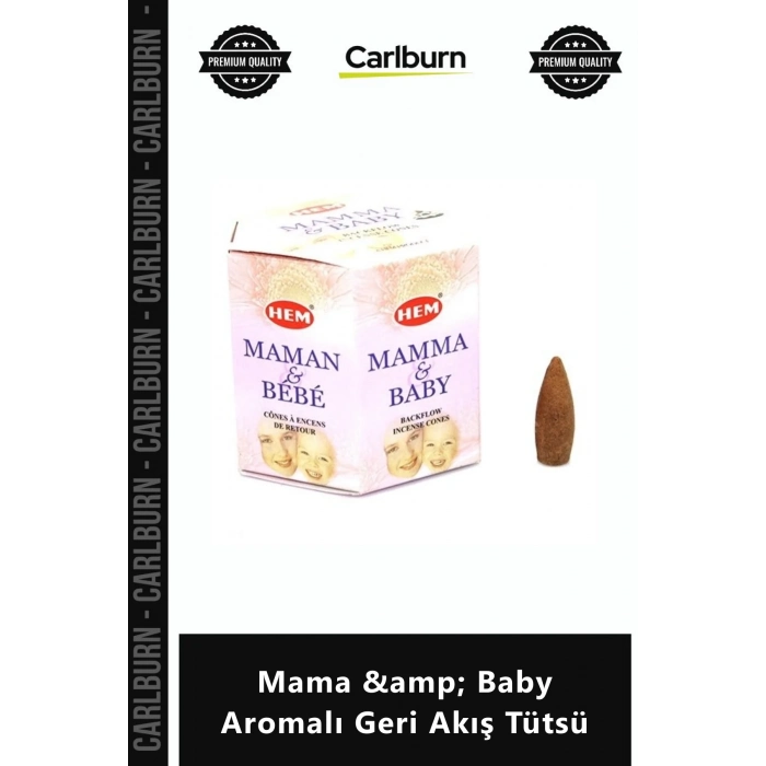 Özel Üretim Rahatlatıcı Doğal Esanslı 40 Adet Bebek Odası Meditasyon Mama Baby Aromalı Geri Akış Tüt