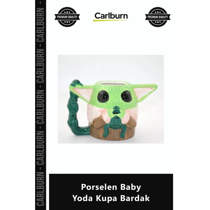 Özel Üretim Star Wars Grogu Tasarım Hediye Seramik Ofis Ev Koleksiyon Porselen Baby Yoda Kupa Bardak