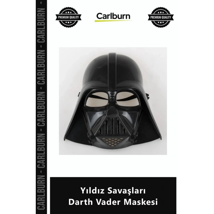 Özel Üretim Siyah Plastik PVC Kostüm Aksesuarı Çocuk Yetişkin Yıldız Savaşları Darth Vader Maskesi