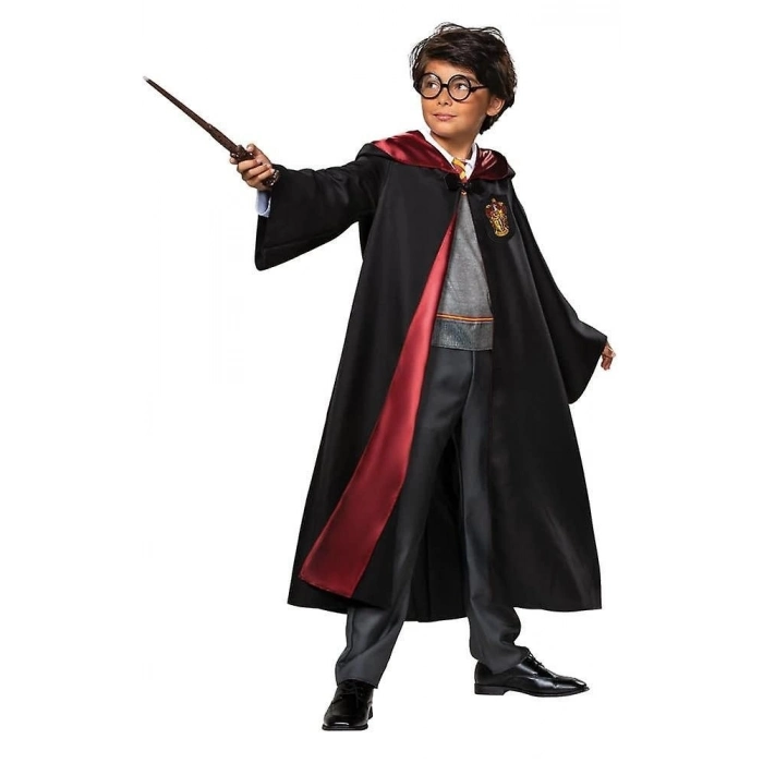 Özel Üretim Kaliteli Hogwarts Büyücü Kostümü Harry Potter Gryffindor Cübbe Çocuk Boy 1112 Yaş