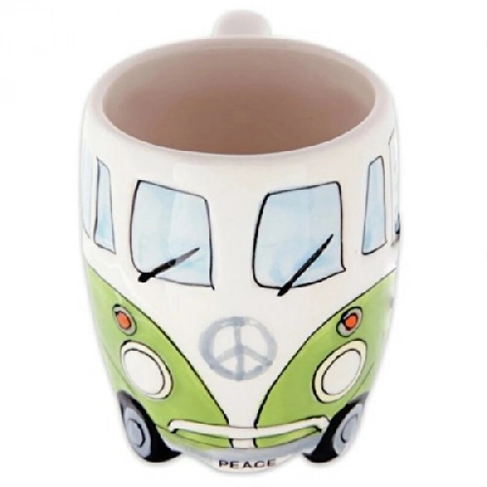 Özel Üretim Retro Tasarım CamperVan Nostaljik Hediye Seramik Ofis Dekoratif Lüks VosVos Kupa Bardak